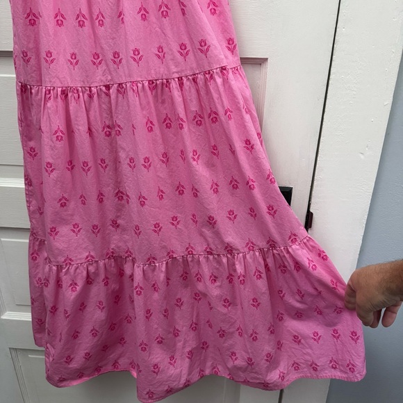 Smocked Tiered Maxi Dress Moon River Women S Pink - Picture 4 of 11